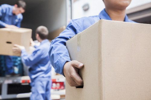 Professional flat removals in Manvan with boxes and moving van
