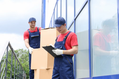 Storage and removal setup for student belongings in Manvan