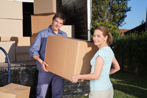 Packed moving truck prepared for transport in Manvan